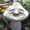 Smiling Toadstool Stone Garden Ornament Statue -Fresh Gardenly Store smiling toadstool ornament